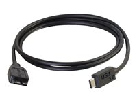 C2G 1m USB 3.1 Gen 1 USB Type C to USB Micro B Cable - USB C Cable Black - USB-kabel - 24 pin USB-C (hann) til Micro-USB Type B (hann) - USB 3.1 - 1 m - svart 88862