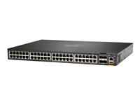 HPE Aruba Networking CX 6200F 48G 4SFP+ Switch - Switch - L3 - Styrt - 48 x 10/100/1000 + 4 x 100/1000/10G SFP+ - front og side til bakside - rackmonterbar JL726B#ABB