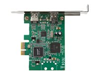 StarTech.com 2 Port 1394a PCI Express FireWire Card - PCIe FireWire Adapter - FireWire-adapter - PCIe lav profil - FireWire x 2 - grønn - TAA-samsvar PEX1394A2V2