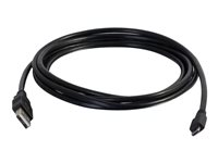 C2G USB 2.0 A to Micro B Cable - USB-kabel - USB (hann) til Micro-USB type B (hann) - USB 2.0 - 4 m - svart 87395
