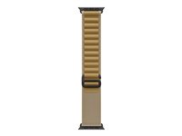 Apple - Sløyfe for smart armbåndsur - 49 mm, svart titanfinish - Stor størrelse - gyllenbrun MYQ23ZM/A