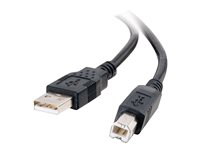 C2G 6.6ft USB A to USB B Cable - USB A to B Cable - USB 2.0 - Black - M/M - USB-kabel - USB (hann) til USB-type B (hann) - USB 2.0 - 2 m - svart 28102