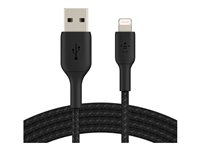 Belkin BoostCharge - Lightning-kabel - Lightning hann til USB hann - 3 m - svart CAA002BT3MBK