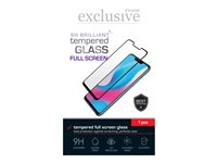 Insmat Exclusive - Skjermbeskyttelse for mobiltelefon - full skjerm - 3D - glass - rammefarge svart - for Apple iPhone 16 Pro Max, 17 Pro Max 861-1660