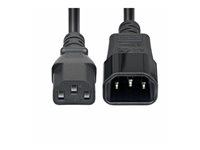 StarTech.com 4.5m Power Extension Cord, C14 to C13, 15A 250V, KEMA-KEUR - Strømforlengelseskabel - IEC 60320 C14 til power IEC 60320 C13 - AC 250 V - 15 A - 4.6 m - formstøpt - svart PXTC13C141415FEU