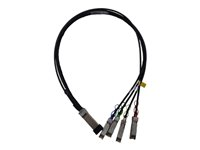 HPE Copper Cable - Direkte 100GBase-koblingskabel - QSFP28 til QSFP28 - 1 m - SFF-8665 - for HPE SN2410, SN3700, SN3700cM 100, SN3800M 100, SN4600, SN4600cM 100; M-Series SN3800 Q9S72A
