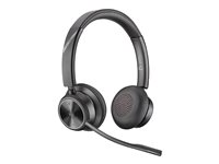 Poly Savi 7320 Office - Savi 7300 series - hodesett - on-ear - DECT - trådløs - svart 8D3F7AA#ABB