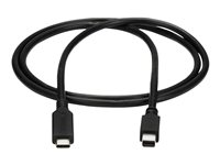 StarTech.com 1m / 3.3ft USB-C to Mini DisplayPort Cable - 4K 60Hz - Black - USB 3.1 Type C to mDP Adapter (CDP2MDPMM1MB) - Adapterkabel - 24 pin USB-C (hann) til Mini DisplayPort (hann) - USB 3.1 / Thunderbolt 3 / DisplayPort 1.2 - 1 m - støtte for 4K 60 Hz (3840 x 2160) - svart CDP2MDPMM1MB